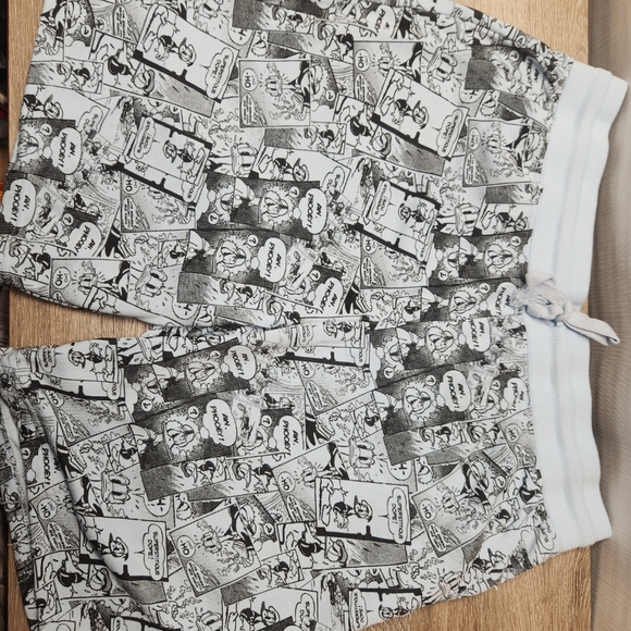 Disney Men's Light Blue Donald Duck Comic Strip Cotton Blend Flat Front Shorts3X - Picture 6 of 6